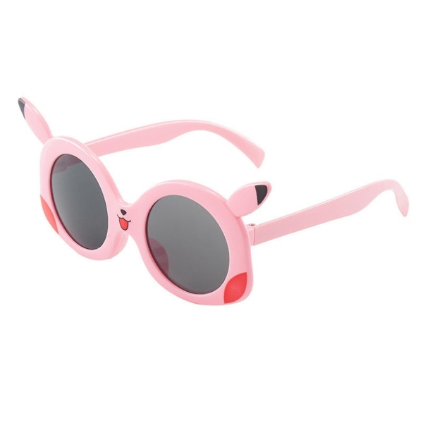 Barnsolglasögon Söta barn tecknade ultravioletta solglasögon----rosa ram Rosa ben (FMY)