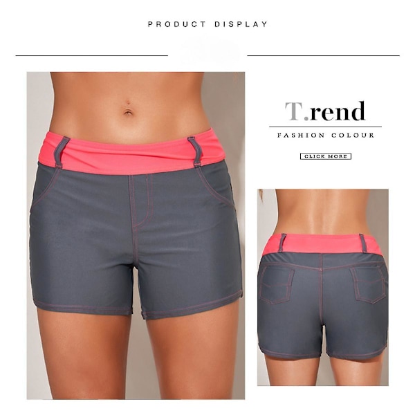 Dame Badebukser Swimwear Trunks Sports Hurtigtørrende Badebukser XL (FMY)