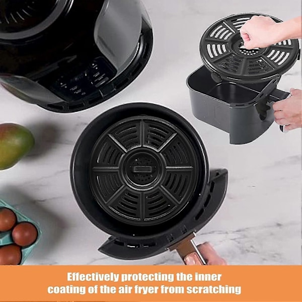Silikonfötter för Air Fryer, Tillbehör Repskydd Skyddar Den Inre Beläggningen För Panntallrik Crisper Plate Bricka (FMY) 1PCS