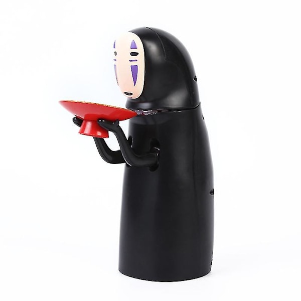 Spirited Away Ansiktslös Man Spargris Kaonashi Sväljer Pengar Leksak Automatisk Ät Mynt Spargris Hayao Miyazaki Dock Barnpresent (FMY) battery