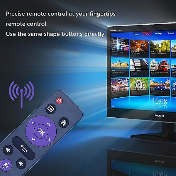 Ny Ir H96 Fjärrkontroll För H96 Max X3 H96 Mini Mx10pro Mx1 Android TV-Box (FMY)
