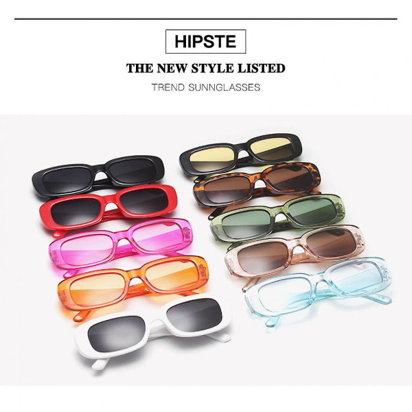 Europæisk og amerikansk trend Solbriller med lille stel Kvinder Firkantede solbriller Olivengrøn Farverige Ins Street Shooting Glasses (FMY)