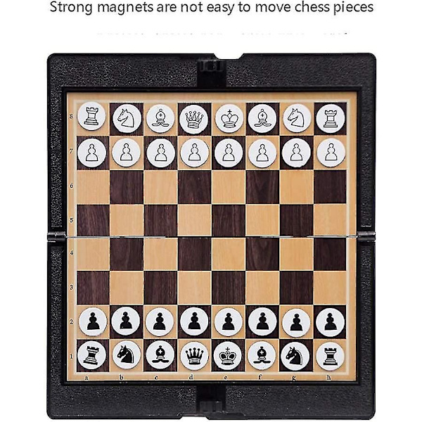 Vikbart Magnetiskt Schackset, Lmell Mini Fickformat Studentkul Schack, Lmell Plånboksutseende Present (FMYED)