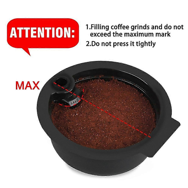 Påfyllbare Kaffe Kapsler For Tassimo Bosch Maskin Gjenbrukbare Kaffe Pod Miljøvennlig 200ml  (FMY)