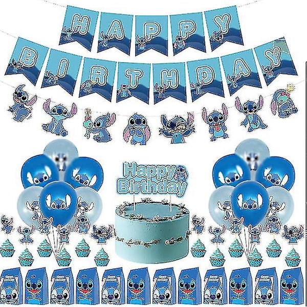 Stitch-juhlatarvikkeet, Lilo ja Stitch -syntymäpäiväkoristeet (FMY)