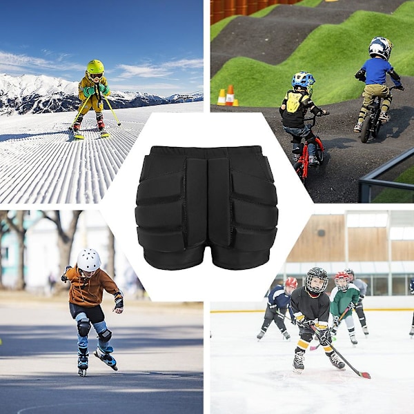 Skridskoskydd för barn, tillbehör för ishockey, 3D-skydd för rumpa och svanskota, skydd för barns höfter L