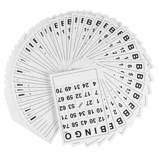 10 paket Bingospelkort Slide Bingokort Partyspelkort Set (FMY)