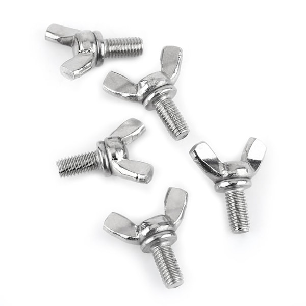 5 PCS M6 Wing Bolts Wing Screw Stainless Steel Wing Bolts Screw Thumb Hand Screws[M6*16mm]  (FMY)