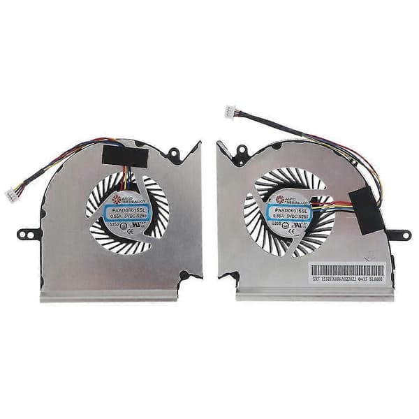 CPU Køleblæser til MSI GE75 GP75 GE63 GP63 GL63 Bærbar computer 5V 4-polet GPU Radiator (FMY) CPU GPU