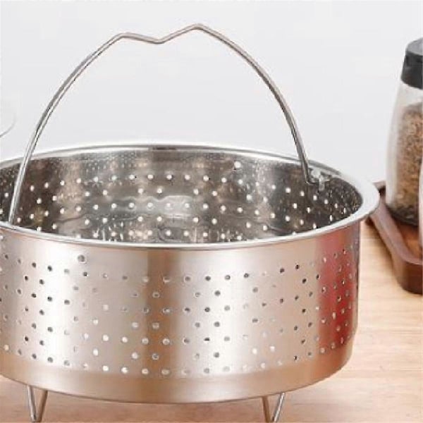 Rustfrit Stål Dampkurv Riskogegryde Dampkurv Til Instant Cooker Med Håndtag Trykkoger R  (FMY)