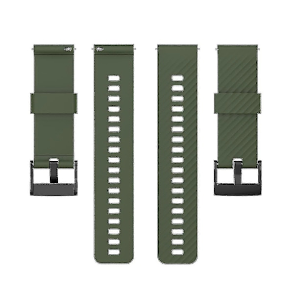 För Suunto 7 Enfärgat Silikon Armband (FMY) Army Green