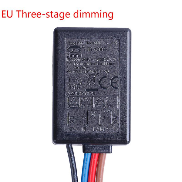 Ld-600s Sisäänrakennettu 3-tieinen kosketushimmennin On/off-kytkin Us/eu (FMY) Black EU2