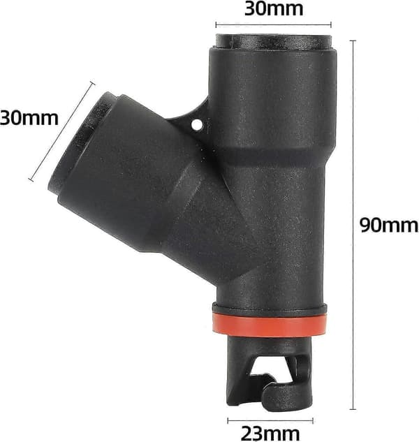 Sup Pump Adapter Dubbel Inlopps Inflator Adapter för Båt Kajak Stand Up Paddle Board Surfbräda Tillbehör