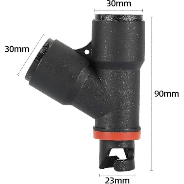 Sup Pumpe Adapter Dobbelt Indløb Inflator Adapter til Båd Kajak Stand Up Paddle Board Surfbræt Tilbehør