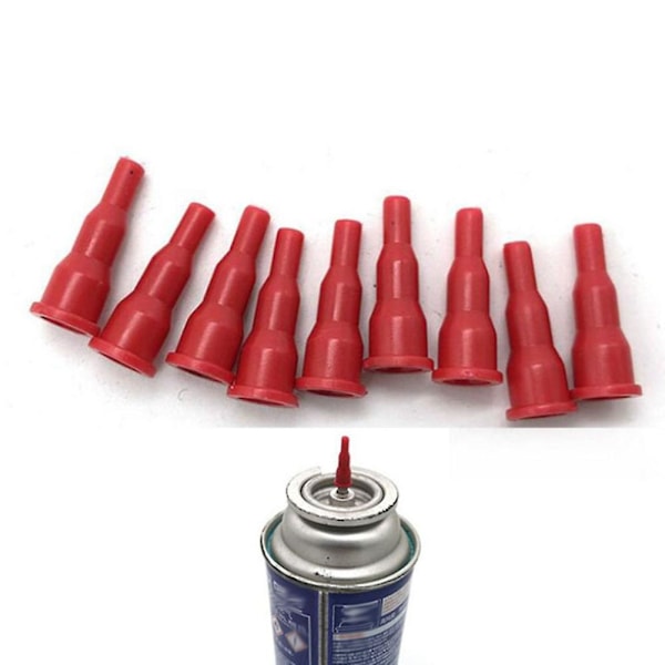 20 Butangas Kassett Gas Tank Adaptrar Ventil Typ Fackla Munstycke Anslutning Gasomvandlare  (FMY) Red