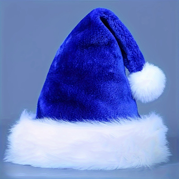 1 stk. Sød Plysset Julehat - Levende 4 Farver, Ideel til Halloween Cosplay Kostume Rekvisitter, Festdekorationer, Fotorekvisitter, Sceneoptræden  (FMY) Pink