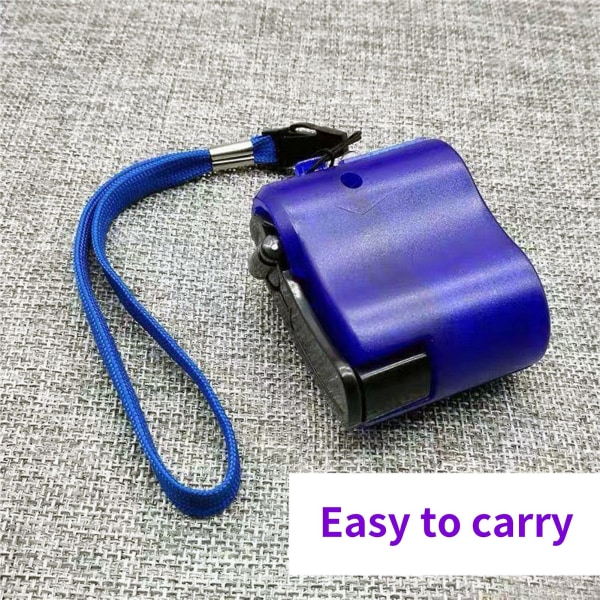 Farfi-käsikampilaturi Kannettava turvallinen lataus USB portti matkapuhelintabletti manuaalinen hätädynamo ulkokäyttöön (FMY) Black