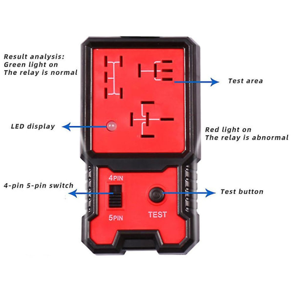 Universal Car Electronic Relay Tester For Automotive Auto Battery Checker 12v  (FMY)