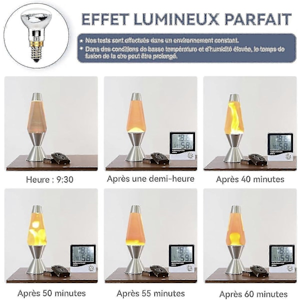 Lava Lampe Pære 25w E14 R39 Varm Hvit Varm Hvit Reflektor Pære Ses Liten Edison Skrue Glødelampe Spotlight Pære (pakke med 4) XC-Excellence (FMY)
