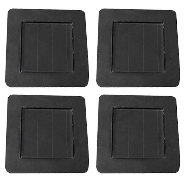 2 STK./4 STK. Solcellelampe Udskiftning Top Firkantet Solpanel Top Udskiftning (FMY) B 4PCS