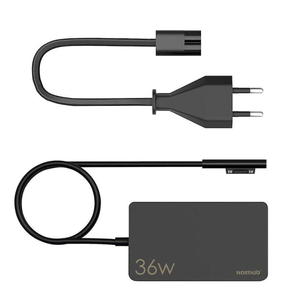 36w strømadapterlader for Microsoft Surface Go 1 2 3 - EU-kontakt (FMY)