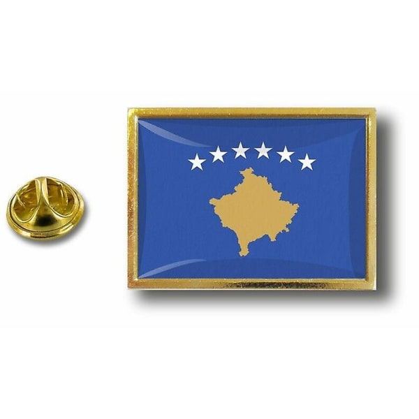 Pine PineS-merke PIN-apos; s metal met vlinder snuifje vlag Kosovo Kosovo