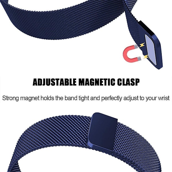 For Garmin Vivoactive/Garmin Vivoactive HR Spænde Mesh Rem Armbånd Smart Watch Rem (20mm)  (FMY) Blue Other Smartwatch Models