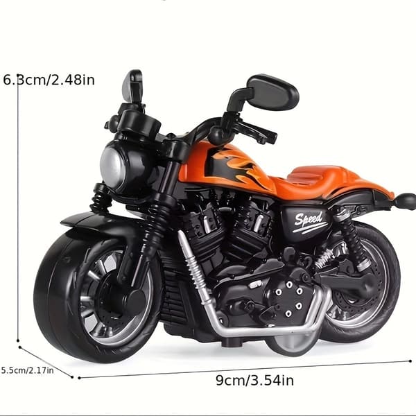 Motorcykelleksak i legering med pull-back-funktion, simuleringsmodell, prydnad, grossist (FMY) Blue