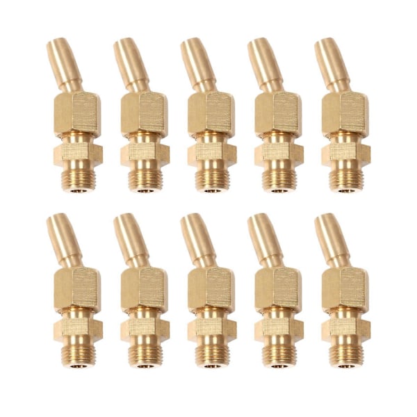 10 kpl 1/8 tuuman DN6 suihkusuuttimet, universaali vesihuppu suutin maisemointi puutarha puutarha (FMY) brass color