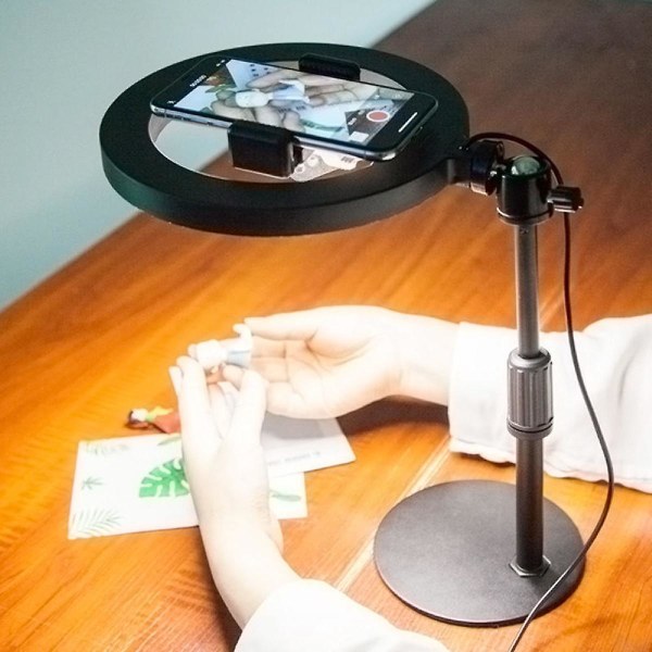 20 cm suoratoistona täytettävä LED-valokuvatäyttölamppu (FMY)