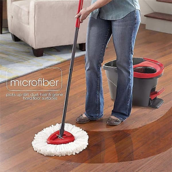 For Vileda O-Cedar Swivel Triangular Mop Mikrofiber Rengjøringsmopp Klut Mopphode Erstatning Tilbehør (FMY) as shown