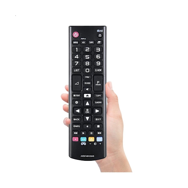 AKB74915346 Fjernkontroll Erstattet for LG TV 24MT48DG-BZ 24MT48S 24MT48 24MT48DF-PZ Tilbehør (FMY) Black