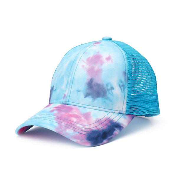 Unisex Tie Dye Justerbar Snapback Outdoor Sports Hat Cotton Hip Hop Baseball Cap (FMY) Ink Blue
