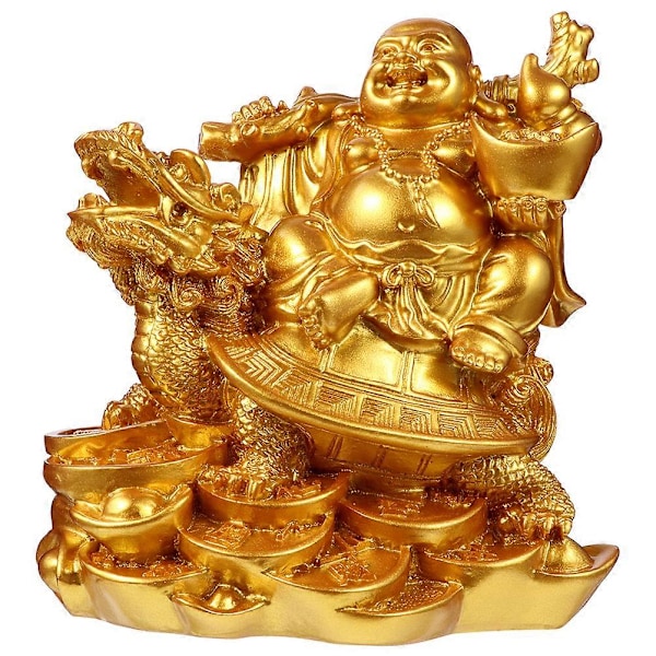 Buddha Home Decor Buddha Decor Dragon Turtle Buddha Statue Bookshelf Sculpture  (FMY)