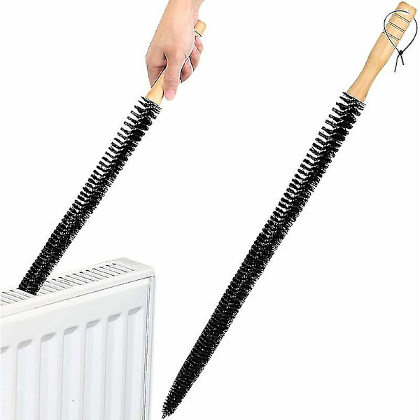 Radiatorbørste - Med langt fleksibelt trehåndtak - Myk bustbørste 2 stk (FMY)