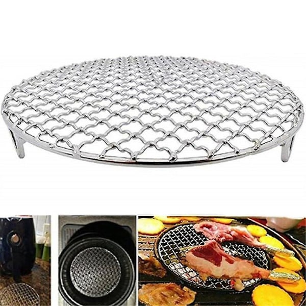 Pyöreä grilliritilä ruostumattomasta teräksestä Ø 15 18 20 24 29cm Grilli BBQ UUSI  (FMY) 15CM