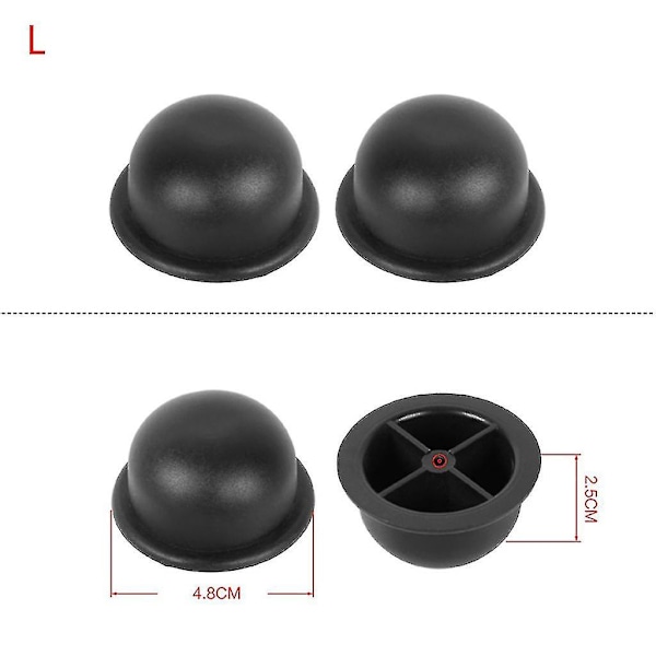 1 par udskiftning plast studs bagage fødder puder til bagage tasker kuffert stand fødder  (FMY) L