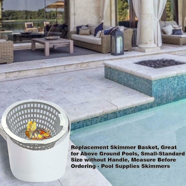 Universal Ersättnings Skimmerkorg Plast Skimmers För Överjordiska Pool_Active  (FMY) With Handle