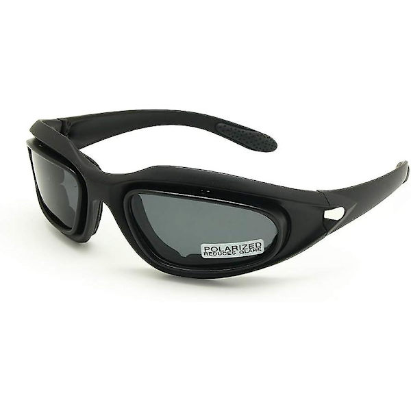 Enzodate Military Dirt Bike Atv -lasit Polarisoitu 4 Linssin Sarja Ulkoilulajit Moottoripyörälasit Sotapeli Armeijan Aurinkolasit  (FMY) polarized