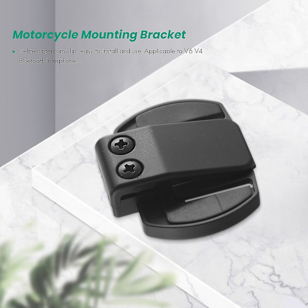 2 stk Vnetphone V6 V4 V2-500c Intercom Tilbehør, Hjelm Intercom Klips Monteringsbrakett, Motorsykkel (FMY)