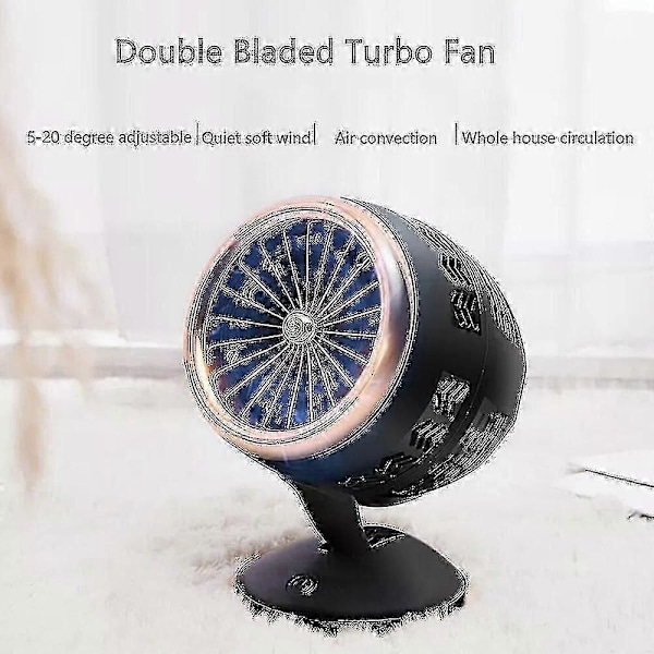 Tib 350w USB-virtalähde Lämmityspuhallin Kannettava Puhallin Nopea Lämmitys Termostaatti Kotiin (FMY)