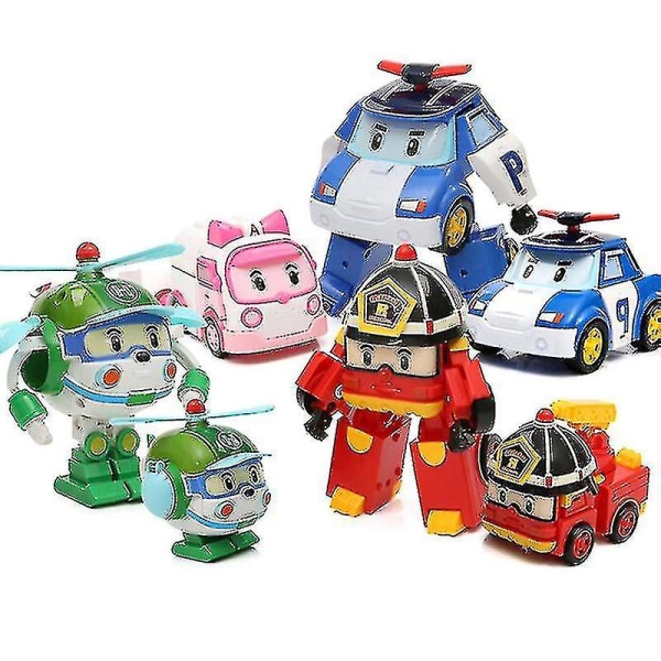 Robocar Poli Robot Transform Bil Baby Børn Bil Legetøj Gave (FMY) A2