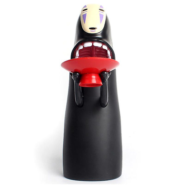 Spirited Away Ansiktsløs mann sparegris Kaonashi svelger penger leketøy automatisk spiser  (FMY) Black