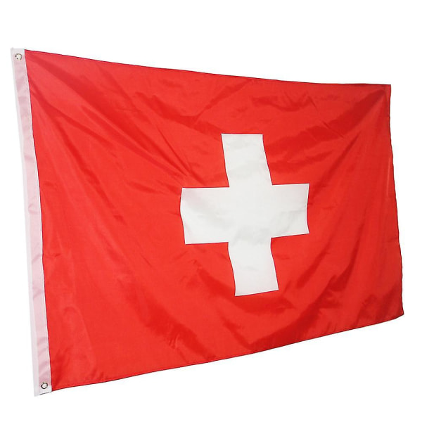 90 x 60 cm Schweiz flagga Holland polyester schweizisk flagga hög kvalitet banner Nn021  (FMY)