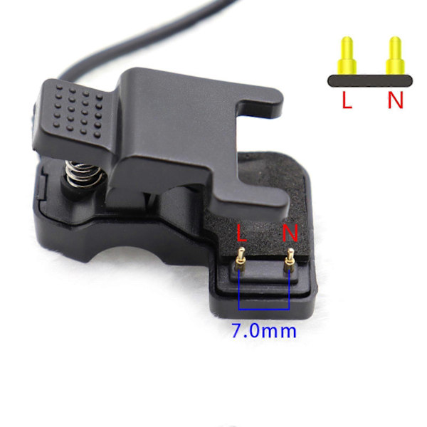 for Smart Watch Lader Universell USB 5V Ladekabel Laderklipp for TW64 (FMY) 2P C1 7MM