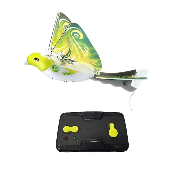 Fjärrstyrd fågelsimulering flygduva med flaxande vingar Induktion fågel Electric Eagle Remote (FMY) Green