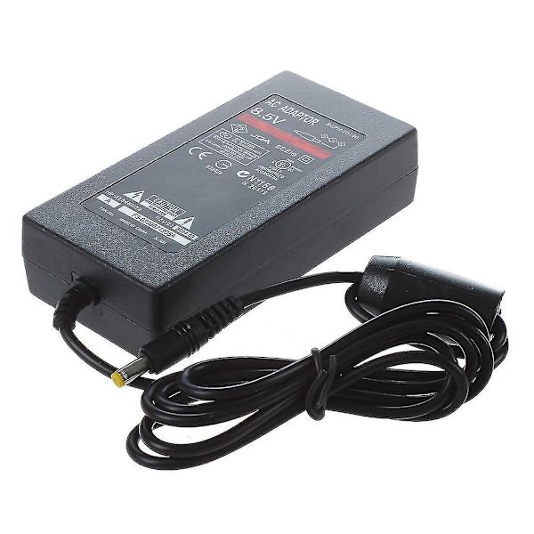 Slank AC-adapter oplader til PS2 2  (FMY) Black