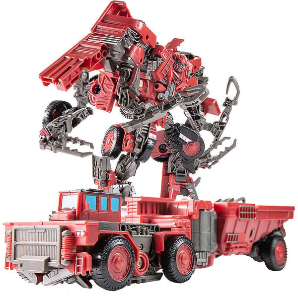 Kul 8 i 1 Oversize Devastator Transformation Toys Boy Anime Hook Action Figures Robot Bil Engineering  Vehicle Model Kids  (FMY) AOYI H6001-8B