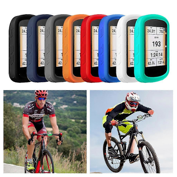 För-Garmin Edge 840 Skinnfodral Skal Hölje Skydd Cykeldator Silikon (FMY) Black