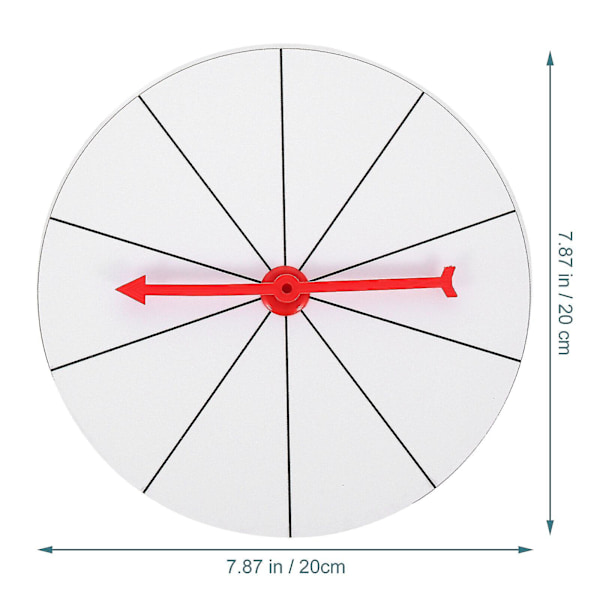 Mini præmier hjul præmiehjul hjul tør slet hjul præmie trækhjul karnevalsspil  (FMY) White 20X20X0.5CM